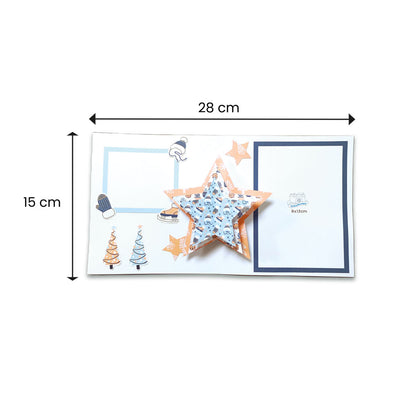 kit TARJETA NAVIDAD pop-up ESTRELLAS/ kit TARGETA NADAL pop-up ESTRELLES  ref. TARNAV_0002