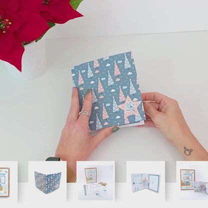 kit TARJETA NAVIDAD pop-up ESTRELLAS/ kit TARGETA NADAL pop-up ESTRELLES  ref. TARNAV_0002