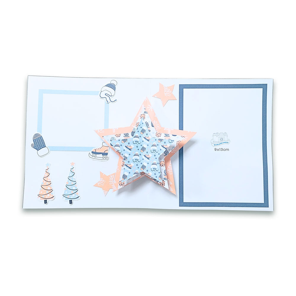kit TARJETA NAVIDAD pop-up ESTRELLAS/ kit TARGETA NADAL pop-up ESTRELLES  ref. TARNAV_0002